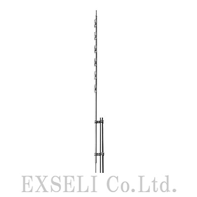400MHz帯 避雷針付き指向性6段コーリニア型アンテナ