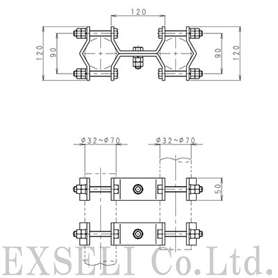 B-3-1型アンテナ取付金具(1個入り)