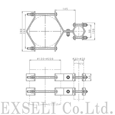 B-3-2型アンテナ取付金具(1個入り)