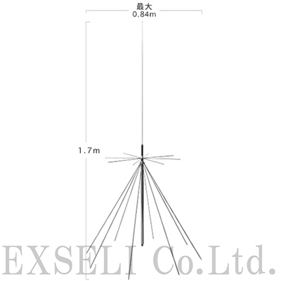 AMラジオ受信対応スーパーディスコーンアンテナ(固定局用)