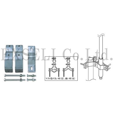 ステンレス製アンテナ取付金具
