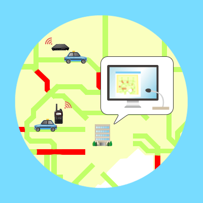 GPS・VICS交通情報管理ができるIP無線機