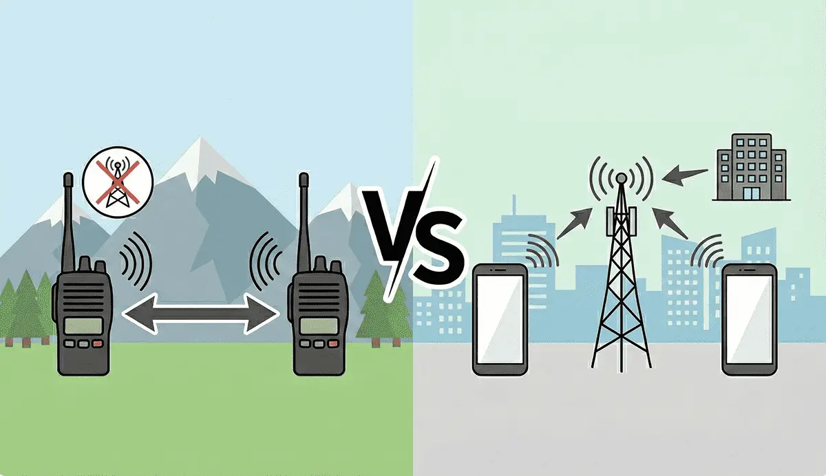 無線機とスマホ・携帯電話の違いとは？